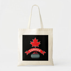 Tote Bag Équipe du Canada Curling Red White Sport d'hiver