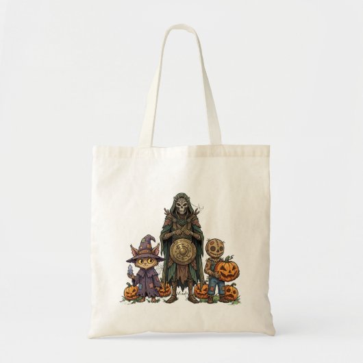 Tote Bag Équipe épouvantable d'Halloween (Devant)