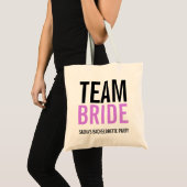 Tote Bag Équipe Mariée Lilac Bachelorette Party (Devant (produit))