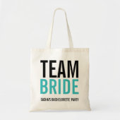 Tote Bag Équipe Mariée Turquoise Bachelorette (Devant)