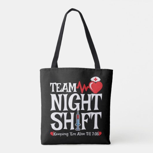 Tote Bag Équipe Night Shift - Night Shift Nurft (Dos)
