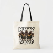 Tote Bag Équipe Noisettes, Équipe de Snack Écureuil (Devant)