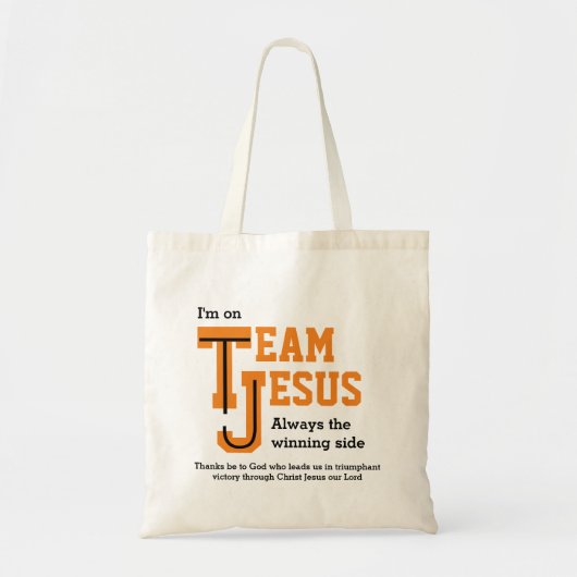Tote Bag ÉQUIPE personnalisée JESUS Christian (Devant)