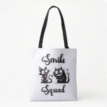 Équipe Sourire avec Design de Chats Drôles