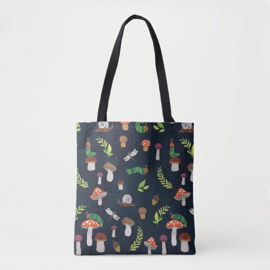 Tote Bag Eric Carle | Motif Bugs et Champignons (Devant)