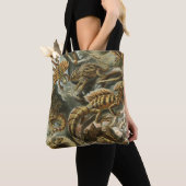 Tote Bag Ernst Haeckel, ancienne illustration de mode Lacer (De près)