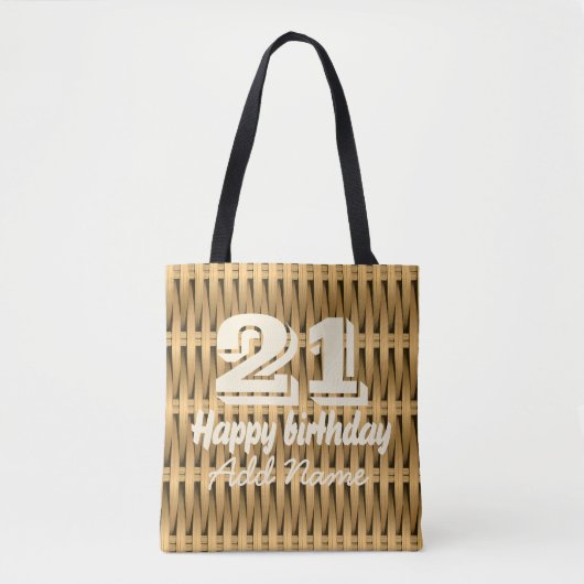 Tote Bag Érovier de canne naturel (Devant)