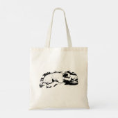 Tote Bag Errands de vacances avec Watchful Terrier (Dos)