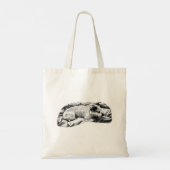Tote Bag Errands de vacances avec Watchful Terrier (Dos)