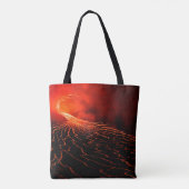 Tote Bag éruption volcanique (Dos)