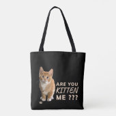 Tote Bag "ES-TU EN TRAIN DE ME FAIRE CUIRE" drôle, mignonne (Dos)