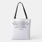 Tote Bag Es-tu sauvé témoin chrétien (Dos)