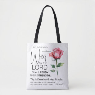 Tote Bag Ésaïe 40:31 Ceux qui attendent sur le Seigneur Fle