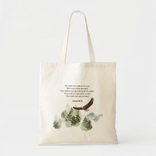 Tote Bag Esaïe 40:31 Monter avec des ailes comme des aigles