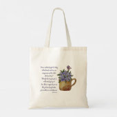 Tote Bag Ésaïe 49 Bible Écriture Verse Oubliez-Moi Nots (Dos)