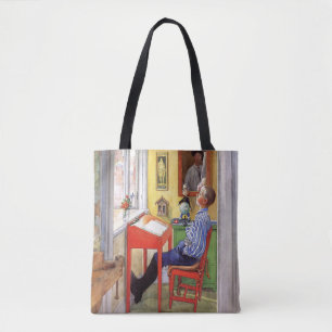 Tote Bag Esbjorn faisant ses devoirs par Carl Larsson