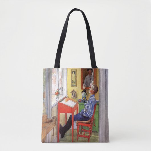 Tote Bag Esbjorn faisant ses devoirs par Carl Larsson (Devant)