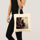 Tote Bag Escalade de chien Rock (Devant (produit))