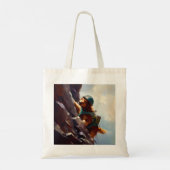 Tote Bag Escalade de chien Rock (Dos)