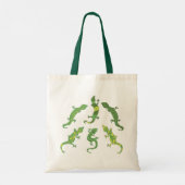Tote Bag Escalade rocheuse Geckos - vert. (Dos)