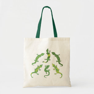 Tote Bag Escalade rocheuse Geckos - vert.