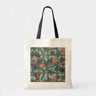 Tote Bag Escalade Rose et petit oiseau, William Morris