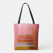 TOTE BAG ESCALIER BLANC ET BROWN EN BOIS (Dos)