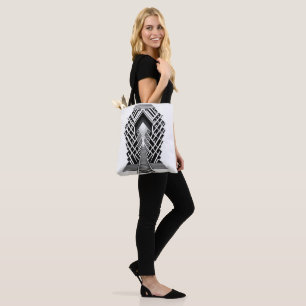 Tote Bag Escalier monochromatique : Obélisque des contraste