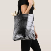 Tote Bag Escalier noir et blanc (De près)