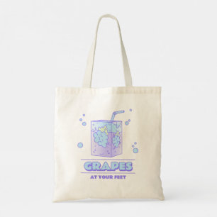 Tote Bag Escape de raisin Kawaii esthétique