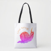 Tote Bag Escargot dans le style graphique (Devant)