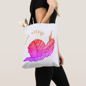 Tote Bag Escargot dans le style graphique (De près)