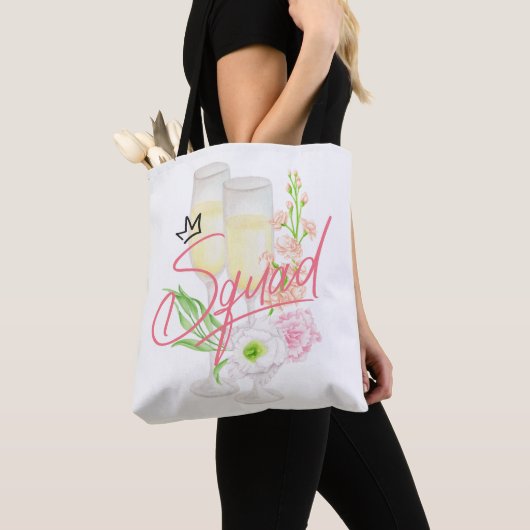 Tote Bag Escouade de mariée (De près)