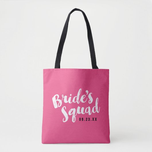 Tote Bag Escouade de mariées roses Coutes de mariée personn (Devant)