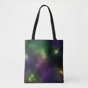 Tote Bag Espace cosmique abstrait constellations Art numéri