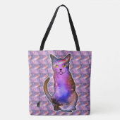 Tote Bag Espace De Comète En Chat (Devant)