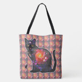 Tote Bag Espace Quasar En Chat (Dos)