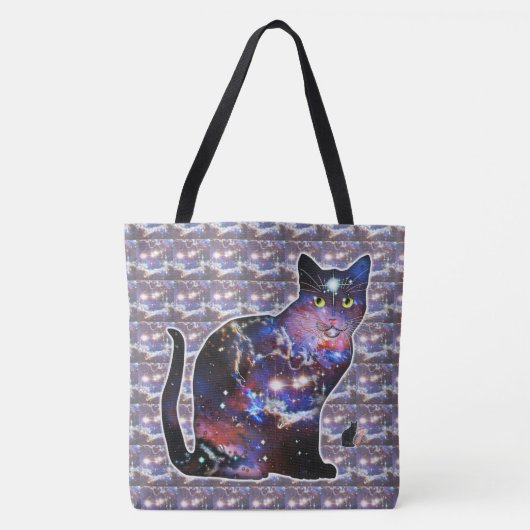 Tote Bag Espace Zodiaque En Chat (Devant)