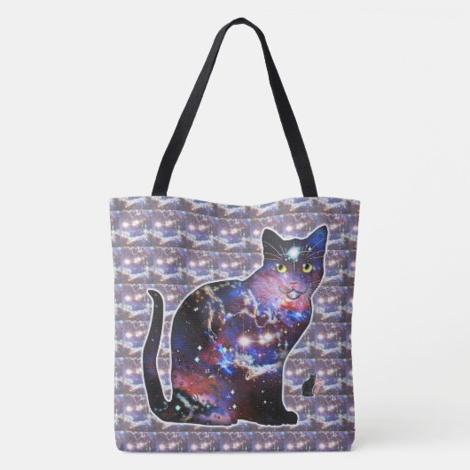 Tote Bag Espace Zodiaque En Chat (Dos)