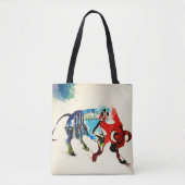 Tote Bag Espagne Bull Vintage voyage Love Aquarelle (Devant)