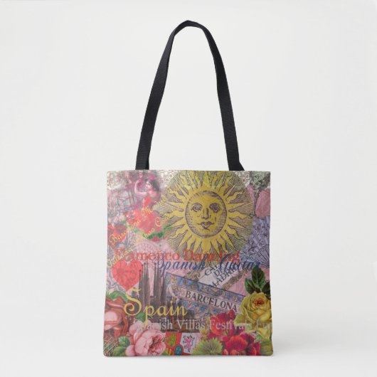 Tote Bag Espagne Sunshine Espagnol Travel Art (Devant)