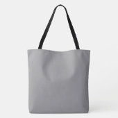 Tote Bag Espagnol Gris uni couleur claire (Dos)