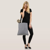 Tote Bag Espagnol Gris uni couleur claire (Sur le modèle)