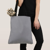 Tote Bag Espagnol Gris uni couleur claire (De près)
