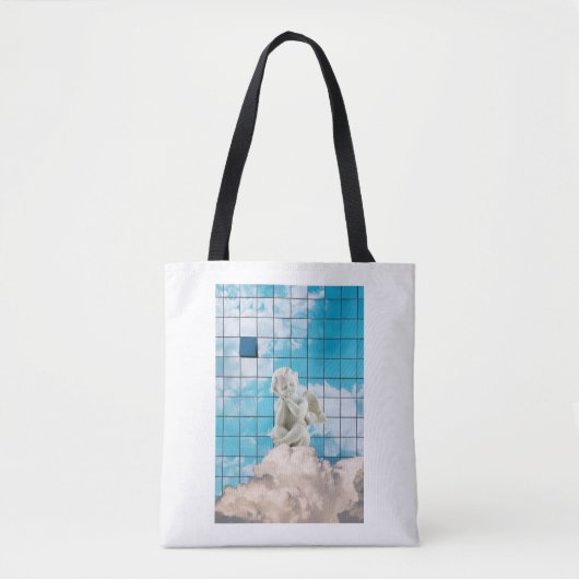 Tote Bag Espiritual Azul Simbólico Céu Design Inspirador (Devant)