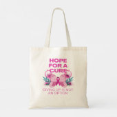 Tote Bag Espoir d'un remède rose ruban lauréate du cancer d (Dos)