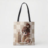 Tote Bag Espresso Girl (Devant)
