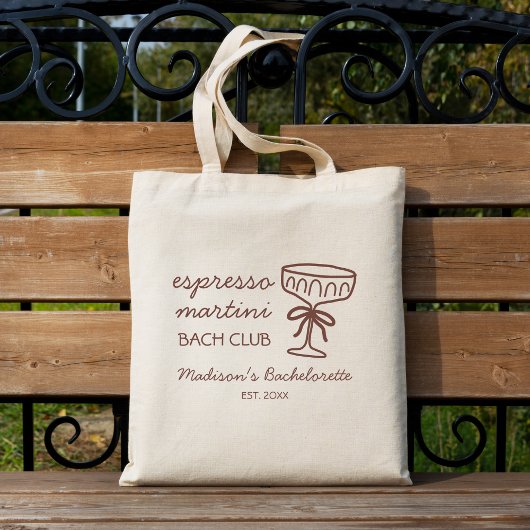 Tote Bag Espresso Martini Bach Club Bachelorette