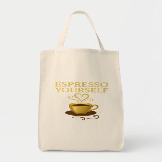Tote Bag Espresso Yourself™ - Golden Cup Edition (Devant)