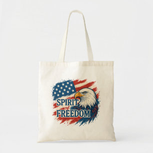 Tote Bag Esprit de liberté américaine – Conception pour le